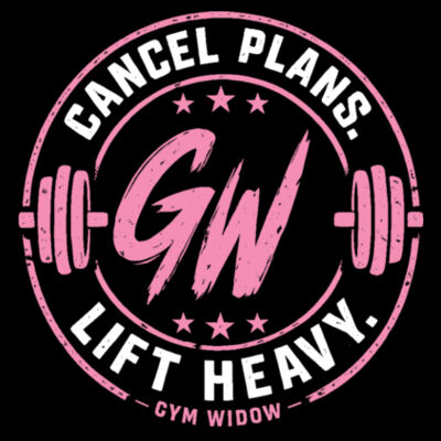 Gym Widow - Women's Racerback Crop Tank Design